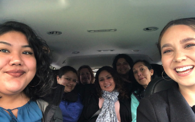 From left to right: Fabiola, Brenda, Bertha, Mariela, Petronila, Yolanda, and me.